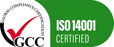 ISO 14001 Environmental Management certification badge