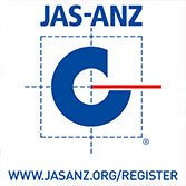 JAS-ANZ Accredited certification (Global Compliance Certification) certification badge